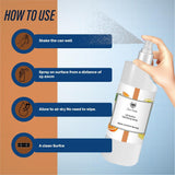 How to use surface sanitizer spray