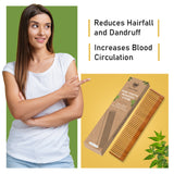 Benefits Fine tooth wooden comb