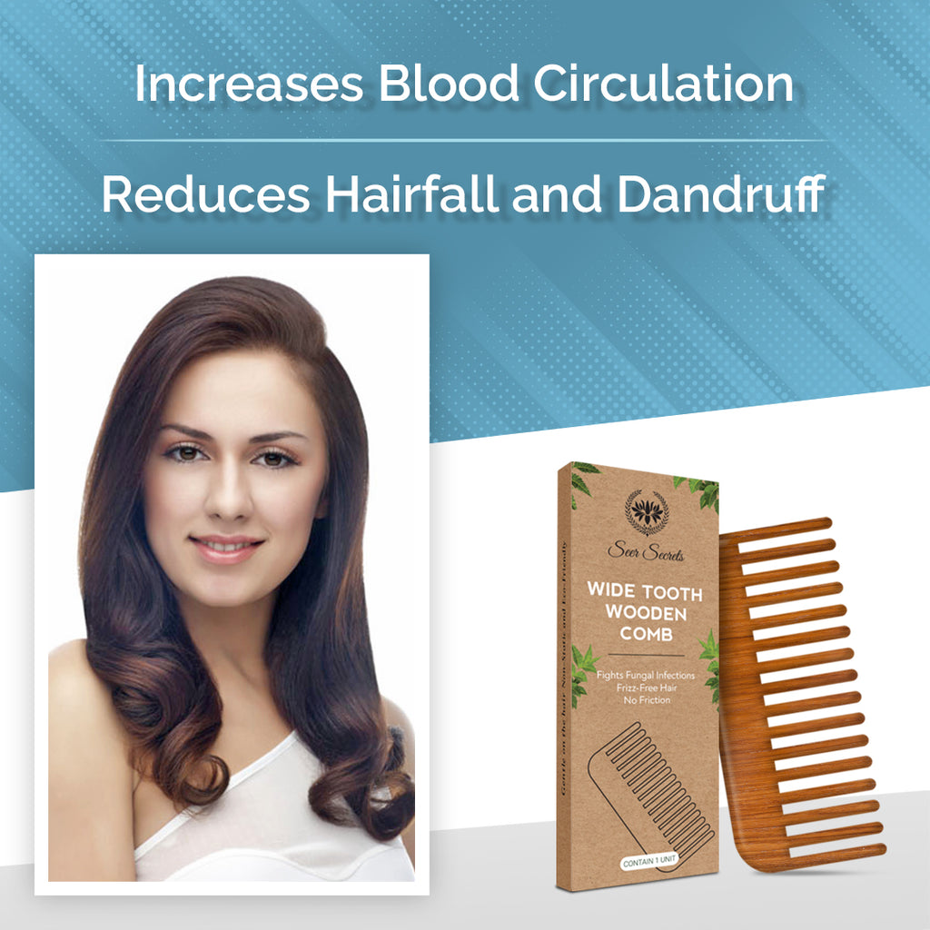 Benefits Wide tooth comb