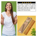 Testimonial Fine tooth wooden comb