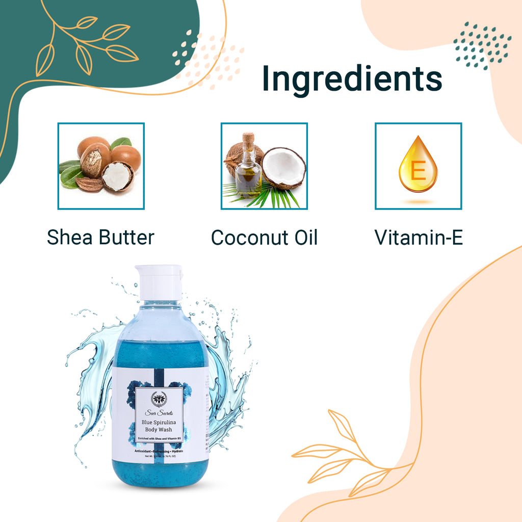 ingredients blue spirulina body wash