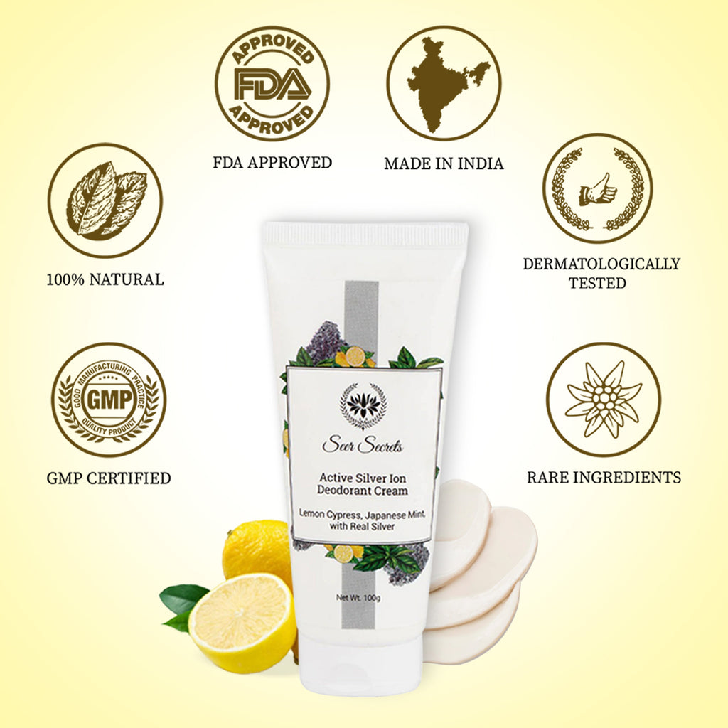 usp active silver ion deodorant cream