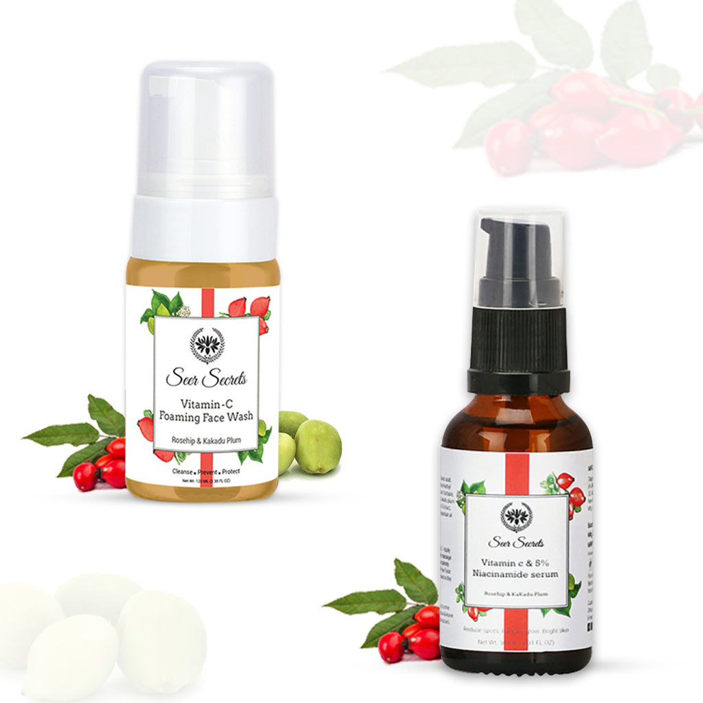 radiant combo face wash and serum
