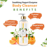 Benefits soothing yogurt enzyme body cleanser