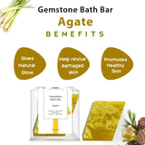 Gemstone bath bar agate benefits