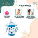 How to use blue spirulina body wash