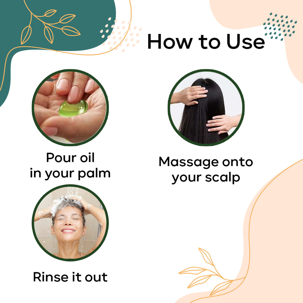 How to use Scalp root hair oil