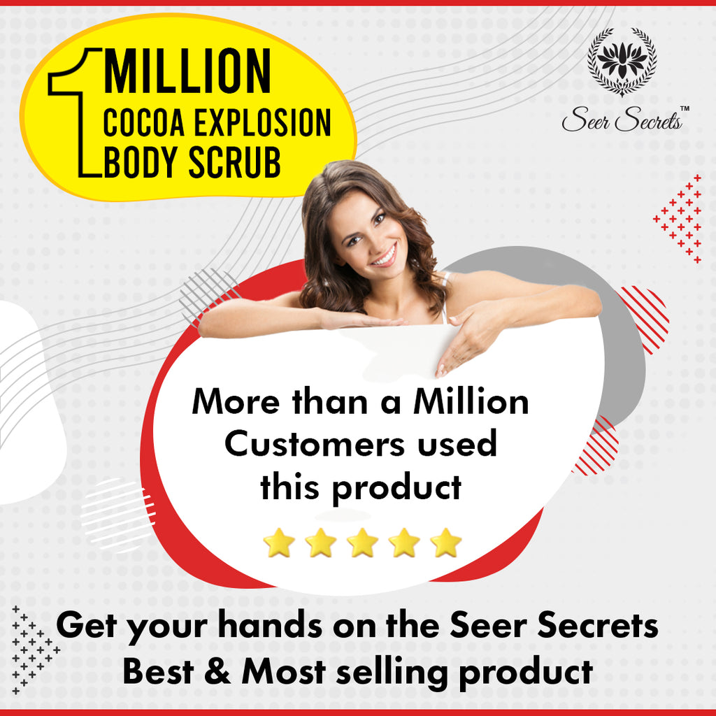 one million customers coca body scrub